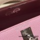 Hermes kelly20 epsom19cm X9 /Mauve Sylvestre &10 /Craie Silver Hardware Full Handmade kellymini-055