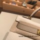 Hermes kelly20 epsom19cm 10 /Craie & S2 /Trench Gold Hardware Full Handmade kellymini-056