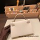 Hermes kelly20 epsom19cm 10 /Craie & S2 /Trench Gold Hardware Full Handmade kellymini-056