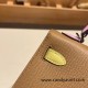 Hermes kelly20 epsom19cm 0M/Cha & 9R/Lime & X9 /Mauve Sylvestre Silver Hardware Full Handmade kellymini-057