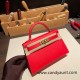 Hermes kelly20 epsom19cm S3/ Rouge Cœur Gold Hardware  Full Handmade kellymini-058