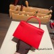 Hermes kelly20 epsom19cm S3/ Rouge Cœur Gold Hardware  Full Handmade kellymini-058