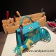 Hermes kelly20 epsom19cm 7F/ Blue Paon Gold Hardware Full Handmade kellymini-060