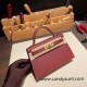 Hermes kelly20 epsom19cm 55/ Rouge H Gold Hardware  Full Handmade kellymini-061