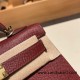 Hermes kelly20 epsom19cm 55/ Rouge H Gold Hardware  Full Handmade kellymini-061