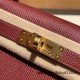 Hermes kelly20 epsom19cm 55/ Rouge H Gold Hardware  Full Handmade kellymini-061