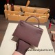 Hermes kelly20 epsom19cm 0G/ Rouge Sellier Silver Hardware Full Handmade kellymini-063