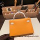 Hermes kelly20 epsom19cm Gold Hardware 9H/Soleil & 01 /White Gold Hardware Full Handmade kellymini-079