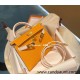 Hermes kelly20 epsom19cm Gold Hardware 9H/Soleil & 01 /White Gold Hardware Full Handmade kellymini-079