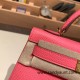 Hermes kelly20 epsom19cm 8W /Rose Azalee Gold Hardware  Full Handmade kellymini-081