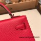 Hermes kelly20 epsom19cm I6 /Rose Extreme Silver Hardware  Full Handmade kellymini-085