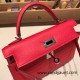 Hermes kelly20 epsom19cm I6 /Rose Extreme Silver Hardware  Full Handmade kellymini-085