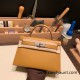 Hermes kelly20 epsom19cm 2S /Sesame Silver Hardware  Full Handmade kellymini-094