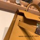 Hermes kelly20 epsom19cm 2S /Sesame Silver Hardware  Full Handmade kellymini-094