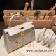 Hermes kelly20 Alligateor crocodile 8L/Beton (Béton) Gold Hardware Full Handmade kellymini-111