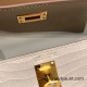 Hermes kelly20 Alligateor crocodile 8L/Beton (Béton) Gold Hardware Full Handmade kellymini-111