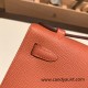 Hermes Kelly pochette Epsom 3L /Rose Tea Silver Hardware Pochette--014