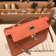 Hermes Kelly pochette Epsom 3L /Rose Tea Silver Hardware Pochette--014