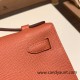 Hermes Kelly pochette Epsom 3L /Rose Tea Gold Hardware Pochette--015