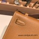 Hermes Kelly pochette Epsom 37 /Gold Silver Hardware Pochette--020