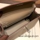 Hermes Kelly pochette Epsom 18/Étoupe Grey Silver Hardware  Pochette--021