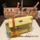 Hermes Kelly pochette swift 1Z /Jaune Poussin  Silver Hardware Pochette--032