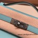 Hermes Kelly pochette swift 3P /Blue Atoll Silver Hardware Pochette--033