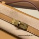 Hermes Kelly pochette swift 0M/Chai Gold Hardware Pochette--037