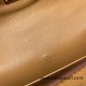 Hermes Kelly pochette swift 0M/Chai Gold Hardware Pochette--037