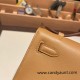 Hermes Kelly pochette swift 0M/Chai Gold Hardware Pochette--037