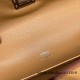 Hermes Kelly pochette swift 0M/Chai Silver Hardware Pochette--038