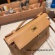 Hermes Kelly pochette swift 4B /Biscuit  Gold Hardware Pochette--041