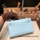 Hermes Kelly pochette swift 7R /Azur Gold Hardware Pochette--047