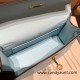 Hermes Kelly pochette swift 7R /Azur Gold Hardware Pochette--047