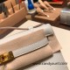 Hermes Kelly pochette swift 80 /Pearl Grey Gold Hardware Pochette--050