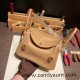 Hermes Lindy 26cm swift 0M/Chai & X9 /Mauve Sylvestre Gold Hardware lindy26-006