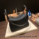 Hermes Lindy 26cm swift 89 /Black  Gold Hardware lindy26-008