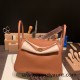 Hermes Lindy 26cm Clemence 37 /Gold Gold Hardware lindy26-009