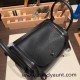 Hermes Lindy 26cm Clemence 89/ Black (Noir) Silver Hardware lindy26-011