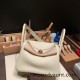 Hermes Lindy 26cm Clemence10 /Craie  Gold Hardware lindy26-015