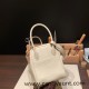 Hermes Lindy 26cm Clemence10 /Craie  Gold Hardware lindy26-015