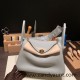 Hermes Lindy 26cm Clemence 4Z /Gris Mouette Gold Hardware lindy26-039