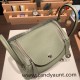 Hermes Lindy 26cm Clemence Q1 /Sauge Silver Hardware lindy26-041