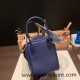 Hermes Lindy 26cm Clemence 73/ Blue Saphir Gold Hardware lindy26-042