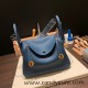 Hermes Lindy 26cm Clemence S4/ Deep Blue lindy26-046