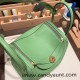 Hermes Lindy 26cm Clemence 3I/ Vert Criquet lindy26-049