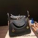 Hermes stock 30cm Lindy Clemence 89/ Black Gold Hardware