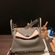 Hermes stock 30cm Lindy Clemence 8F /Etain Silver Hardware