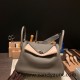 Hermes stock 30cm Lindy Clemence 8F /Etain Silver Hardware