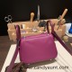 Hermes Mini Lindy touch P9 / Anemone Silver Hardware 005